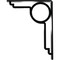 Ekena Millwork Maria Wrought Iron Bracket, (Single center brace), Powder Coated Black 1 1/2"W x 7 1/2"D x 10"H BKTM01X07X10SMA - alternate 8